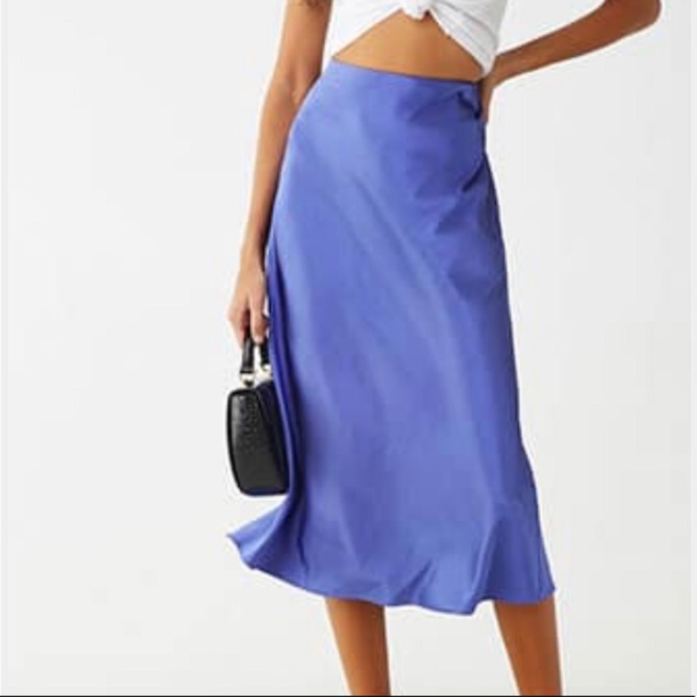Satin Midi Skirt